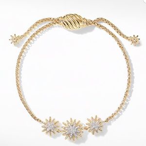 David Yurman Starburst Bracelet Diamond/18K Gold